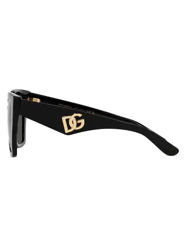 Dolce & Gabbana Women's 55MM Oversized Square Sunglasses - Black | Thumbnail 4 Dolce & Gabbana Women's 55MM Oversized Square Sunglasses - Black | Thumbnail 4