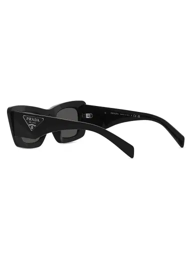 Prada Women's 50MM Rectangular Sunglasses - Black | Thumbnail 6 Prada Women's 50MM Rectangular Sunglasses - Black | Thumbnail 6