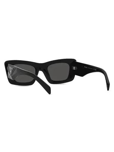 Prada Women's 50MM Rectangular Sunglasses - Black | Thumbnail 7 Prada Women's 50MM Rectangular Sunglasses - Black | Thumbnail 7
