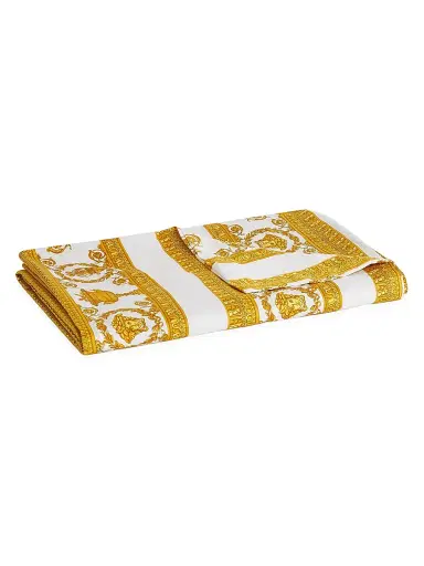 Versace I Heart Baroque Print Duvet - White King | Thumbnail 1 Versace I Heart Baroque Print Duvet - White King | Thumbnail 1