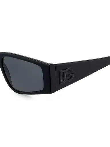 Dolce & Gabbana Women's 55MM Rectangular Sunglasses - Black | Thumbnail 3 Dolce & Gabbana Women's 55MM Rectangular Sunglasses - Black | Thumbnail 3