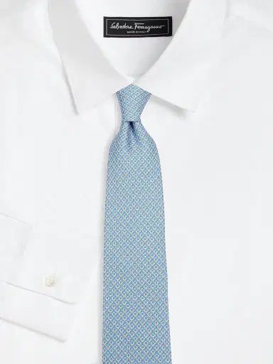 Ferragamo Men's Gancini Silk Tie | Thumbnail 2 Ferragamo Men's Gancini Silk Tie | Thumbnail 2