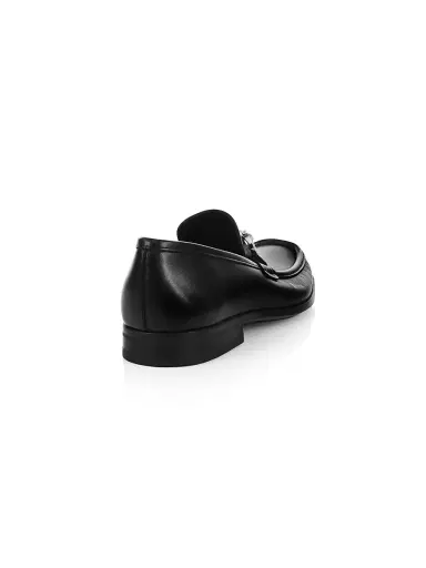 Ferragamo Men's Chris Horse-Bit Leather Loafers - Nero - Size 11.5 | Thumbnail 3 Ferragamo Men's Chris Horse-Bit Leather Loafers - Nero - Size 11.5 | Thumbnail 3