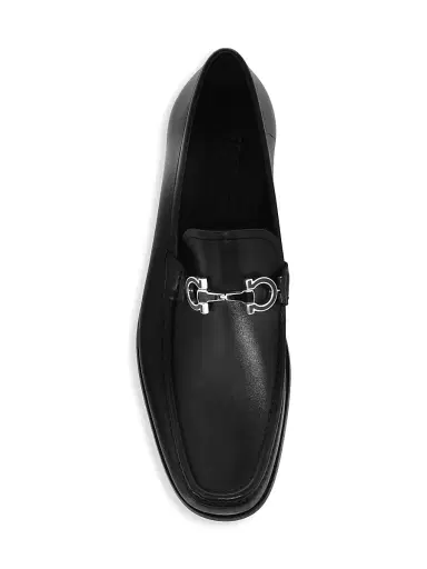 Ferragamo Men's Chris Horse-Bit Leather Loafers - Nero - Size 11.5 | Thumbnail 5 Ferragamo Men's Chris Horse-Bit Leather Loafers - Nero - Size 11.5 | Thumbnail 5