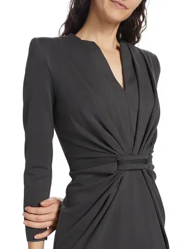 Giorgio Armani Women's Tab Front Jersey Dress | Thumbnail 6 Giorgio Armani Women's Tab Front Jersey Dress | Thumbnail 6