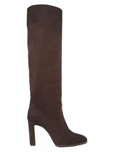 Santoni Women's 90MM Suede Half-Zip Boots - Brown - Size 10 | Thumbnail 1 Santoni Women's 90MM Suede Half-Zip Boots - Brown - Size 10 | Thumbnail 1