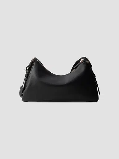 Prada Women's Aimée Large Leather Shoulder Bag - Black | Thumbnail 3 Prada Women's Aimée Large Leather Shoulder Bag - Black | Thumbnail 3