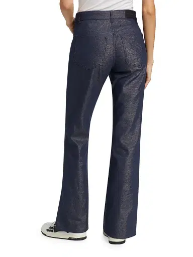 Giorgio Armani Women's Metallic Denim Pants - Graphite | Thumbnail 5 Giorgio Armani Women's Metallic Denim Pants - Graphite | Thumbnail 5