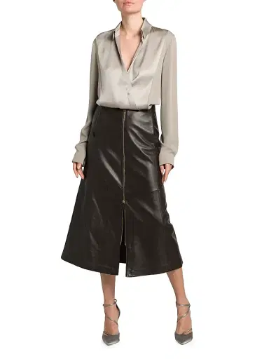 Giorgio Armani Women's Silk Paneled Blouse - Dunes | Thumbnail 2 Giorgio Armani Women's Silk Paneled Blouse - Dunes | Thumbnail 2