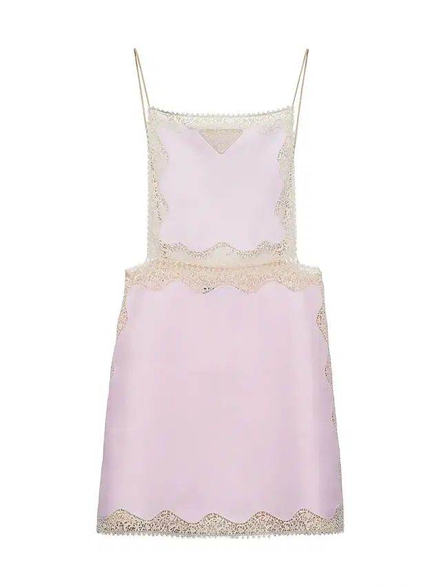 Prada Women's Linen Mini-Dress - Pink