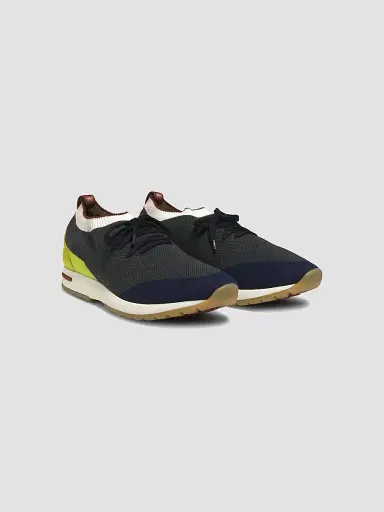 Loro Piana Men's 360 Flexy Walk Colorama Wish Silk Sneakers - Urban Digital | Thumbnail 2 Loro Piana Men's 360 Flexy Walk Colorama Wish Silk Sneakers - Urban Digital | Thumbnail 2