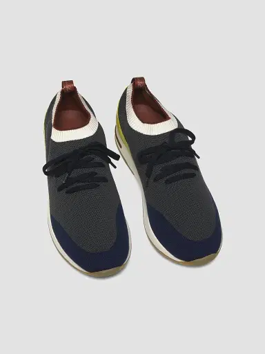 Loro Piana Men's 360 Flexy Walk Colorama Wish Silk Sneakers - Urban Digital | Thumbnail 4 Loro Piana Men's 360 Flexy Walk Colorama Wish Silk Sneakers - Urban Digital | Thumbnail 4