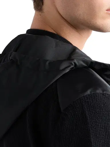 Prada Men's Cashmere and Wool Cardigan - Black | Thumbnail 5 Prada Men's Cashmere and Wool Cardigan - Black | Thumbnail 5