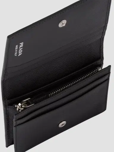 Prada Women's Saffiano Leather Wallet - Black | Thumbnail 3 Prada Women's Saffiano Leather Wallet - Black | Thumbnail 3