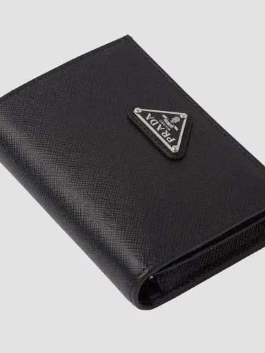 Prada Women's Saffiano Leather Wallet - Black | Thumbnail 4 Prada Women's Saffiano Leather Wallet - Black | Thumbnail 4