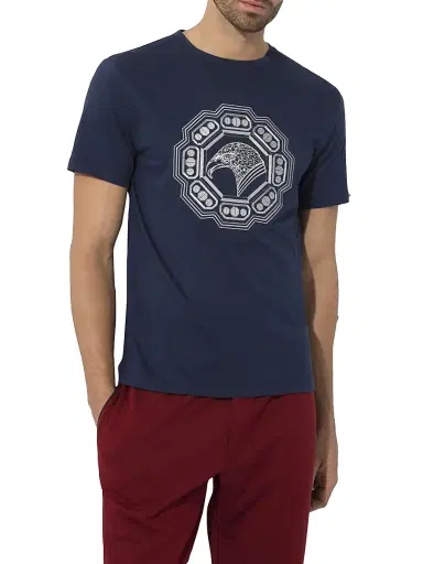 Stefano Ricci Men's T-Shirt - Dark Blue | Thumbnail 2 Stefano Ricci Men's T-Shirt - Dark Blue | Thumbnail 2