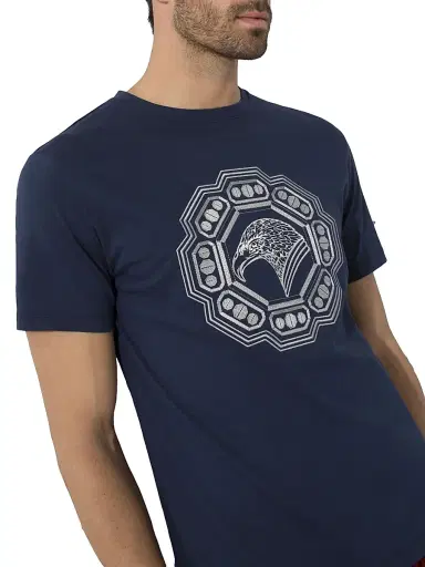 Stefano Ricci Men's T-Shirt - Dark Blue | Thumbnail 4 Stefano Ricci Men's T-Shirt - Dark Blue | Thumbnail 4