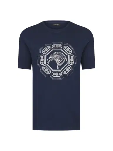 Stefano Ricci Men's T-Shirt - Dark Blue | Thumbnail 1 Stefano Ricci Men's T-Shirt - Dark Blue | Thumbnail 1