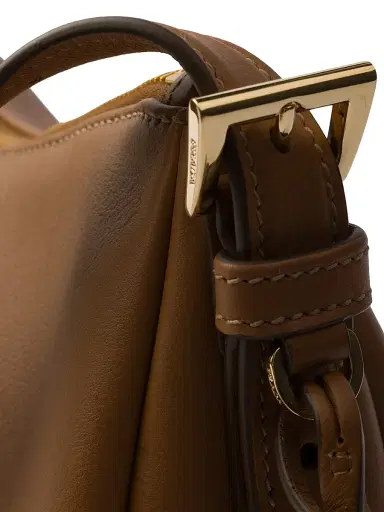 Prada Women's Aimee Medium Leather Shoulder Bag - Brown | Thumbnail 7 Prada Women's Aimee Medium Leather Shoulder Bag - Brown | Thumbnail 7
