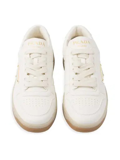 Prada Women's Downtown Nappa Leather Sneakers | Thumbnail 2 Prada Women's Downtown Nappa Leather Sneakers | Thumbnail 2