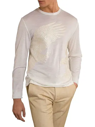 Stefano Ricci Men's T-Shirt - White | Thumbnail 2 Stefano Ricci Men's T-Shirt - White | Thumbnail 2