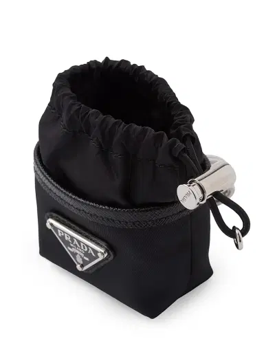 Prada Women's Re-Nylon Air Pods Pro Case - Black | Thumbnail 2 Prada Women's Re-Nylon Air Pods Pro Case - Black | Thumbnail 2