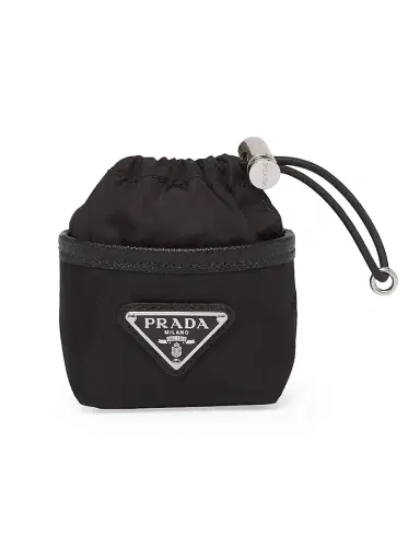 Prada Women's Re-Nylon Air Pods Pro Case - Black | Thumbnail 1 Prada Women's Re-Nylon Air Pods Pro Case - Black | Thumbnail 1