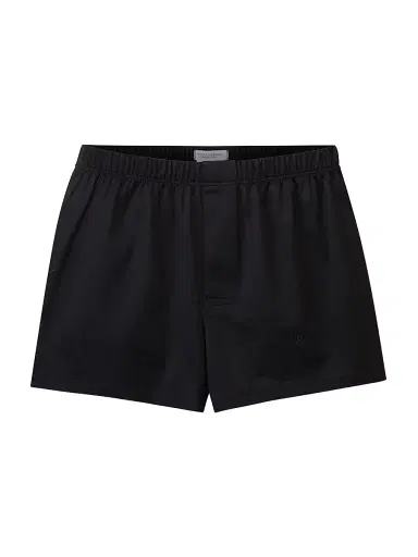 Stefano Ricci Men's Solid Cotton Boxer Shorts - Jet Black - Size XS | Thumbnail 1 Stefano Ricci Men's Solid Cotton Boxer Shorts - Jet Black - Size XS | Thumbnail 1