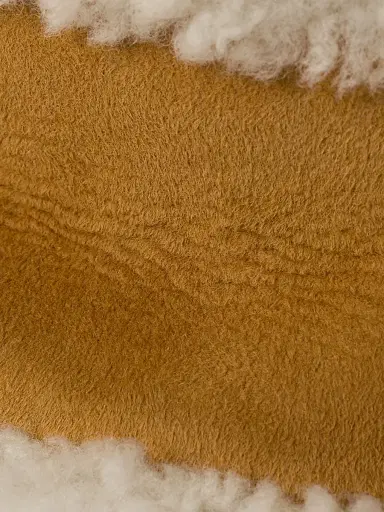 Prada Women's Suede Shearling Bucket Hat - Beige Khaki | Thumbnail 4 Prada Women's Suede Shearling Bucket Hat - Beige Khaki | Thumbnail 4