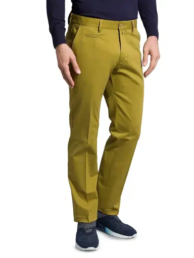 Stefano Ricci Men's Casual Trousers - Mustard | Thumbnail 2 Stefano Ricci Men's Casual Trousers - Mustard | Thumbnail 2