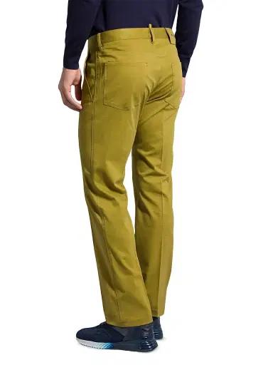 Stefano Ricci Men's Casual Trousers - Mustard | Thumbnail 3 Stefano Ricci Men's Casual Trousers - Mustard | Thumbnail 3