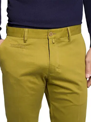 Stefano Ricci Men's Casual Trousers - Mustard | Thumbnail 4 Stefano Ricci Men's Casual Trousers - Mustard | Thumbnail 4
