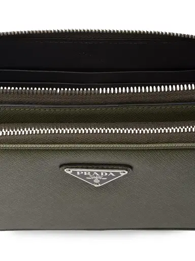Prada Men's Saffiano Leather Belt Bag - Light Blue | Thumbnail 4 Prada Men's Saffiano Leather Belt Bag - Light Blue | Thumbnail 4