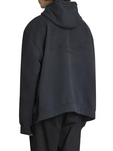 Maison Margiela Men's Cotton Drawstring Hoodie - Washed Black | Thumbnail 5 Maison Margiela Men's Cotton Drawstring Hoodie - Washed Black | Thumbnail 5