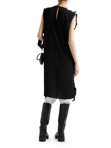 Prada Women's Sablé Dress with Bows - Black | Thumbnail 5 Prada Women's Sablé Dress with Bows - Black | Thumbnail 5
