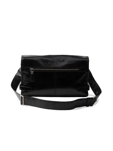 Prada Men's Leather Shoulder Bag - Black | Thumbnail 4 Prada Men's Leather Shoulder Bag - Black | Thumbnail 4