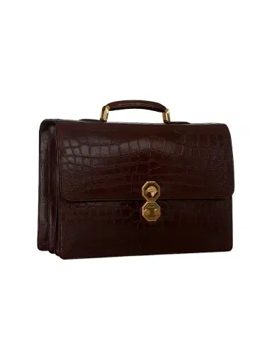 Stefano Ricci Men's Briefcase - Brown | Thumbnail 2 Stefano Ricci Men's Briefcase - Brown | Thumbnail 2