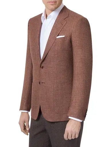 Stefano Ricci Men's Woven Jacket 2 Buttons - Brown | Thumbnail 2 Stefano Ricci Men's Woven Jacket 2 Buttons - Brown | Thumbnail 2
