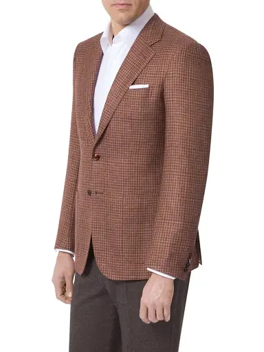 Stefano Ricci Men's Woven Jacket 2 Buttons - Brown | Thumbnail 6 Stefano Ricci Men's Woven Jacket 2 Buttons - Brown | Thumbnail 6