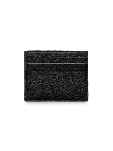 Prada Men's Leather Card Holder - Black | Thumbnail 3 Prada Men's Leather Card Holder - Black | Thumbnail 3