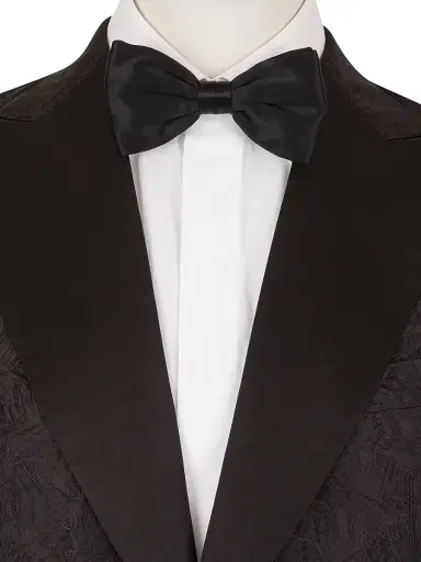 Stefano Ricci Men's Silk Bow-Tie - Black | Thumbnail 2 Stefano Ricci Men's Silk Bow-Tie - Black | Thumbnail 2