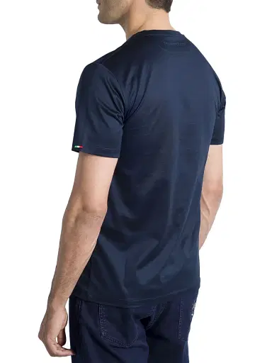 Stefano Ricci Men's T-Shirt - Blue | Thumbnail 3 Stefano Ricci Men's T-Shirt - Blue | Thumbnail 3