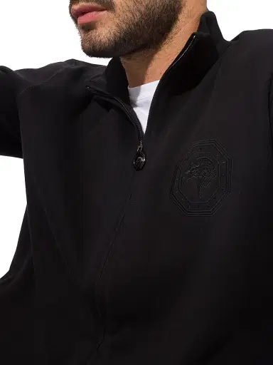 Stefano Ricci Men's Blouson Sweater - Black | Thumbnail 5 Stefano Ricci Men's Blouson Sweater - Black | Thumbnail 5