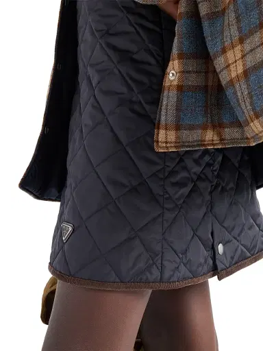 Prada Women's Lightweight Re-Nylon Miniskirt - Blue | Thumbnail 5 Prada Women's Lightweight Re-Nylon Miniskirt - Blue | Thumbnail 5