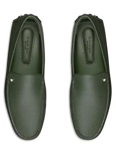 Stefano Ricci Men's Deer and Calfskin Leather Driving Shoes - Green Woods - Size 11.5 | Thumbnail 4 Stefano Ricci Men's Deer and Calfskin Leather Driving Shoes - Green Woods - Size 11.5 | Thumbnail 4