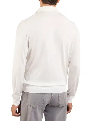 Stefano Ricci Men's Silk Three-Button Polo Shirt - Creme - Size 50 | Thumbnail 3 Stefano Ricci Men's Silk Three-Button Polo Shirt - Creme - Size 50 | Thumbnail 3
