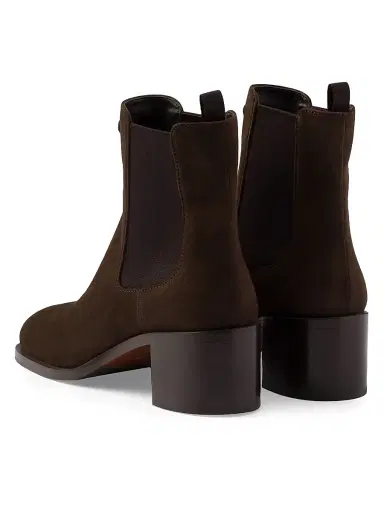 Prada Women's Suede Booties - Brown | Thumbnail 4 Prada Women's Suede Booties - Brown | Thumbnail 4