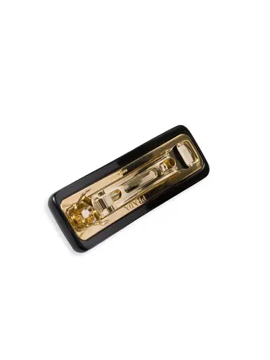 Prada Women's Plexiglas and Metal Hair Clip - Black | Thumbnail 2 Prada Women's Plexiglas and Metal Hair Clip - Black | Thumbnail 2