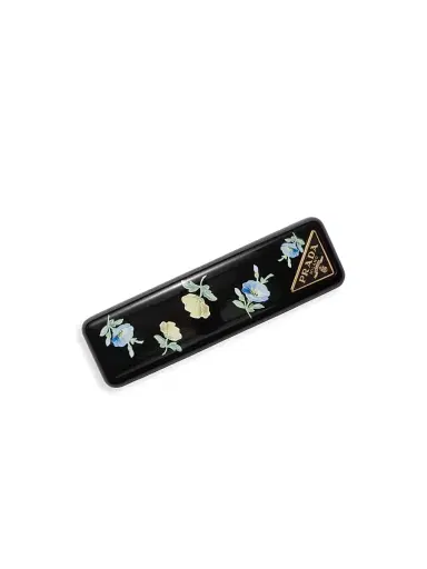 Prada Women's Plexiglas and Metal Hair Clip - Black | Thumbnail 1 Prada Women's Plexiglas and Metal Hair Clip - Black | Thumbnail 1