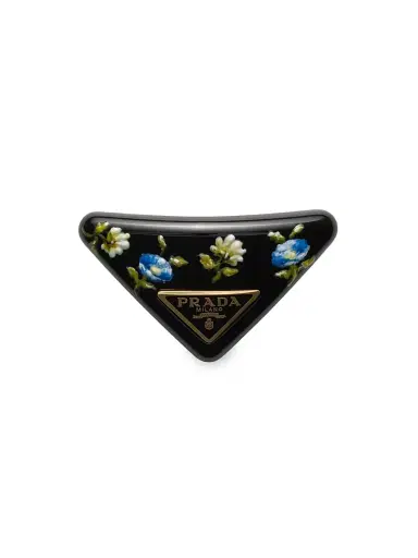 Prada Women's Plexiglas and Metal Hair Clip - Black | Thumbnail 1 Prada Women's Plexiglas and Metal Hair Clip - Black | Thumbnail 1